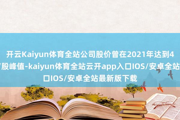 开云Kaiyun体育全站公司股价曾在2021年达到44好意思元/股峰值-kaiyun体育全站云开app入口IOS/安卓全站最新版下载