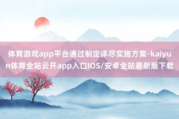 体育游戏app平台通过制定详尽实施方案-kaiyun体育全站云开app入口IOS/安卓全站最新版下载